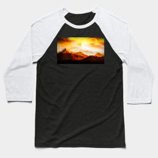 Sunset in the Future Baseball T-Shirt